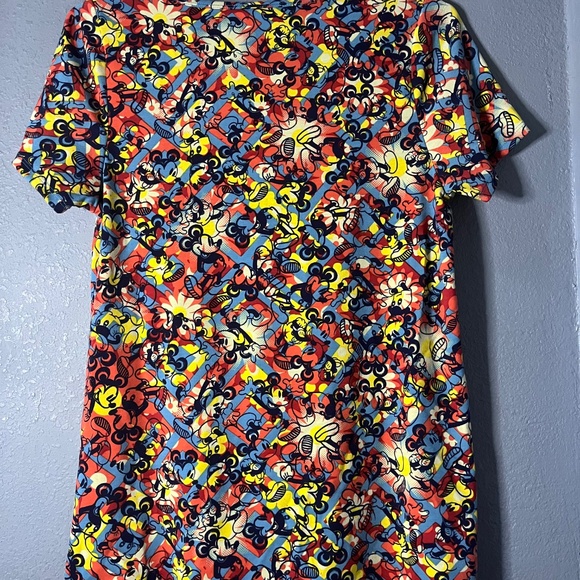 LulaRoe Disney Mickey Mouse Class Tee Womens Small Geometric Print Stretch - Picture 7 of 7